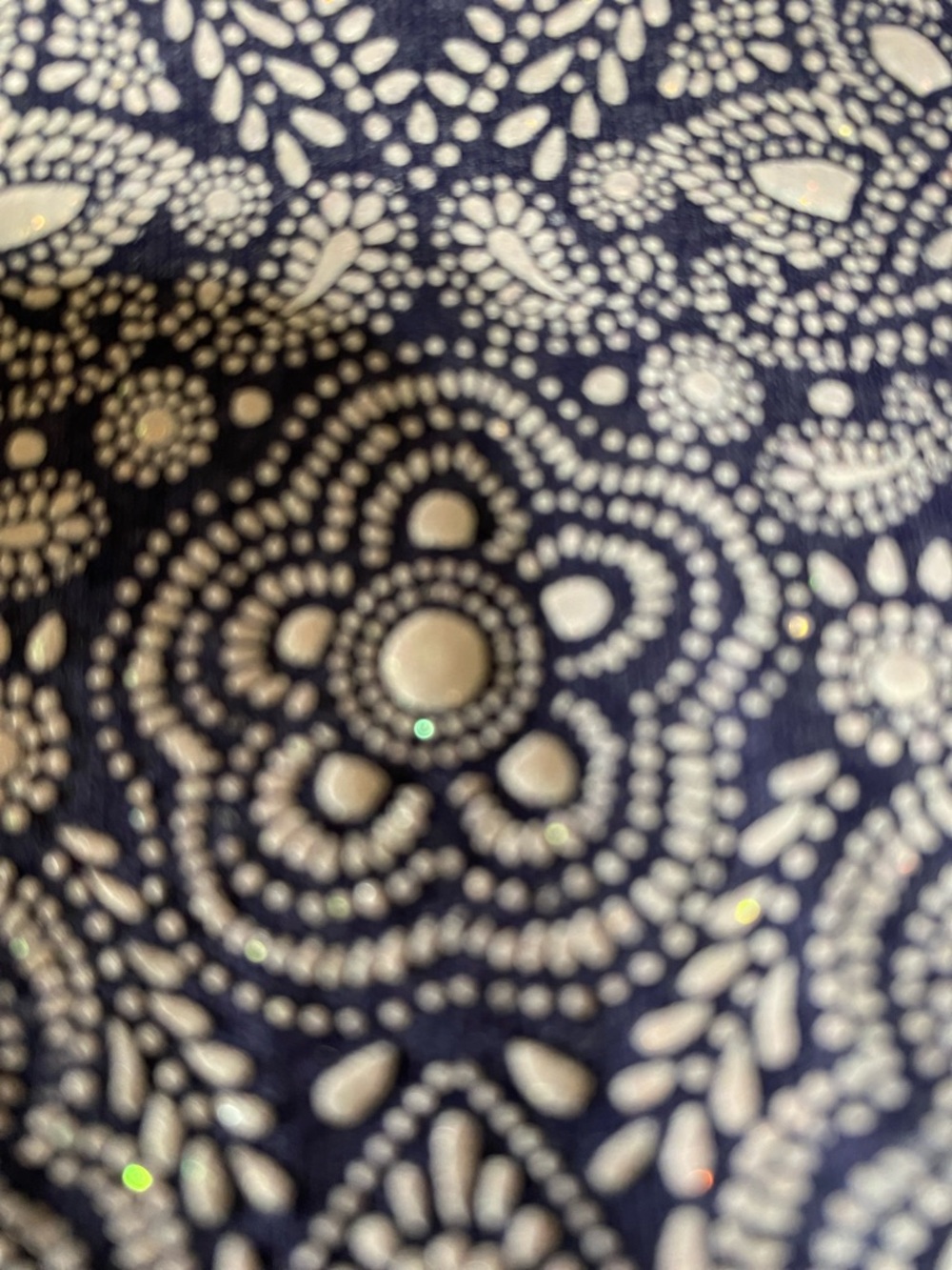 The Children's Place dress  Navy Blue Paisley Heart Fit-and-Flare Dress - Picture 4 of 7